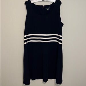Tommy Hilfiger Black and White Midi Dress